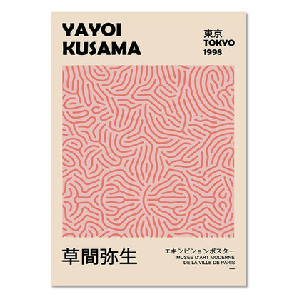 Yayoi Kusama Exhibition Gallery Canvas Art