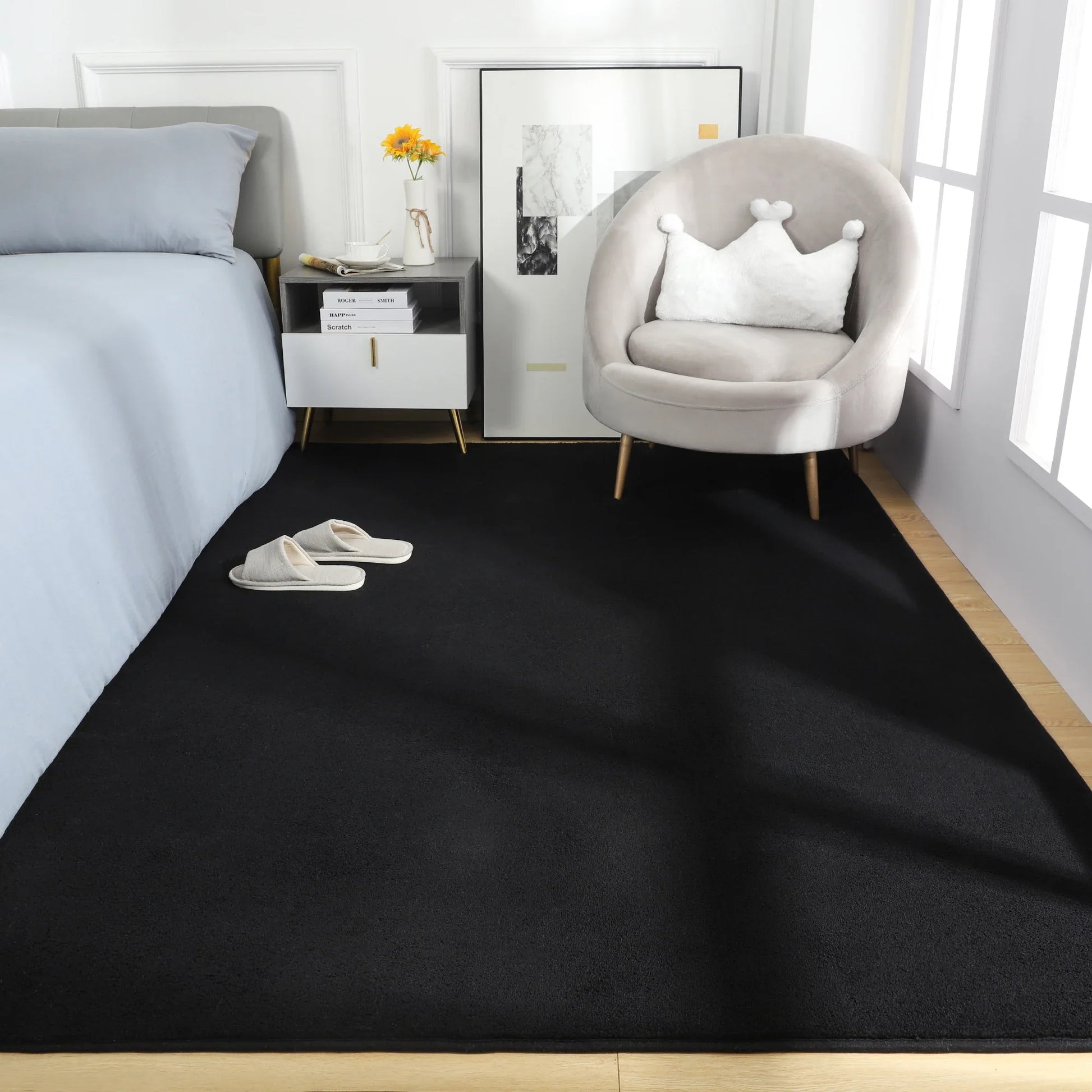 Luxury Black Indoor Rugs