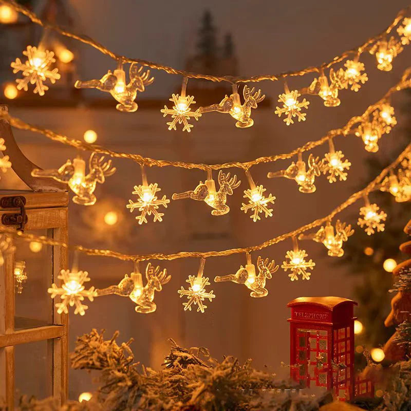 Christmas Snowflake Fairy Lights