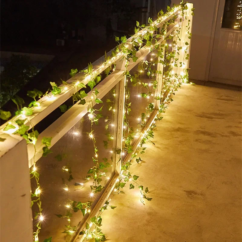 Green Leaf String Lights