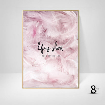 Pink Peony Flower Wall Art Canvas