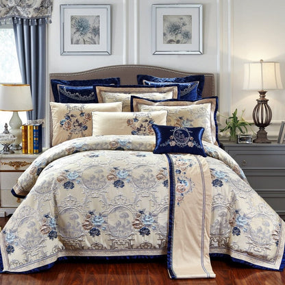 Charlotte Luxury Royal Jacquard Duvet Cover Bedding Set