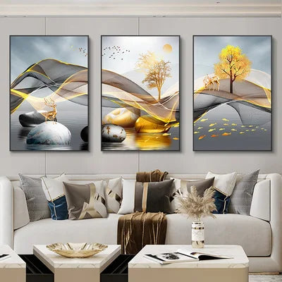 3Pcs Nordic Charm Canvas Wall Art