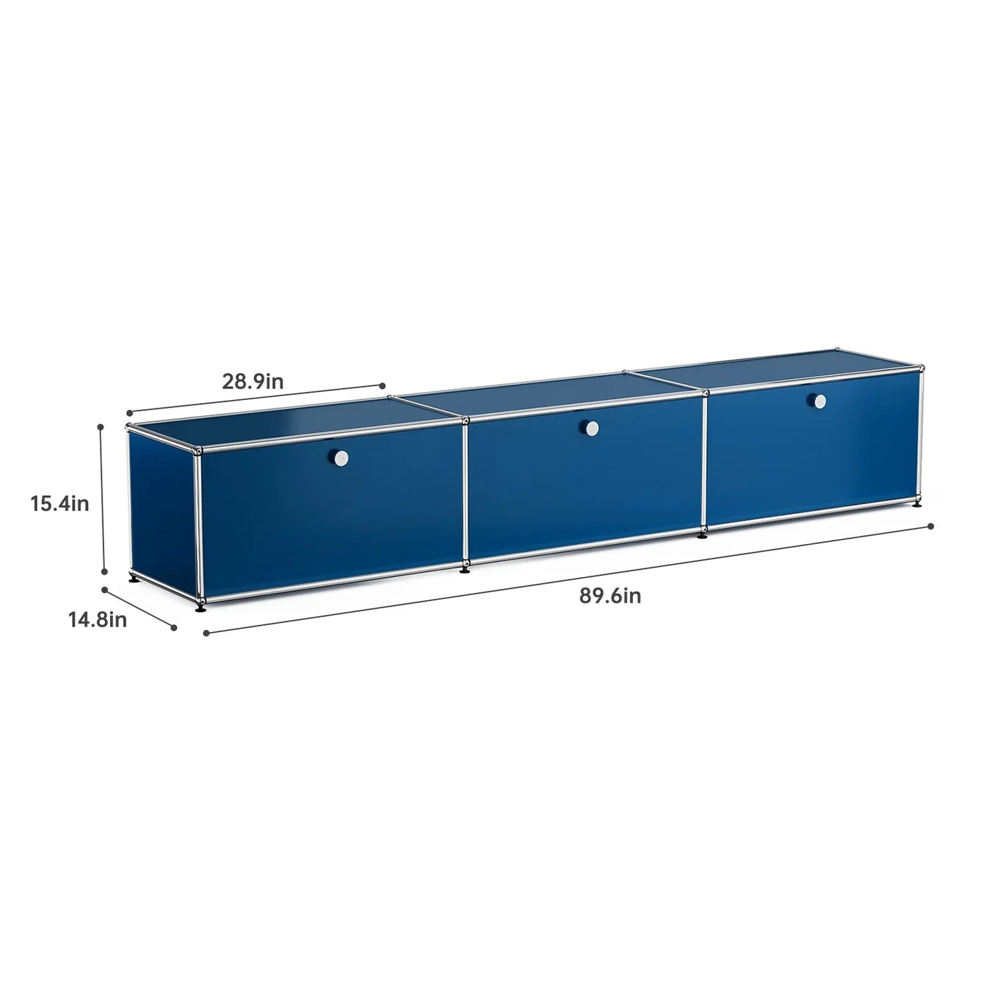 USM Haller Blue Modular Storage Cabinet Replica