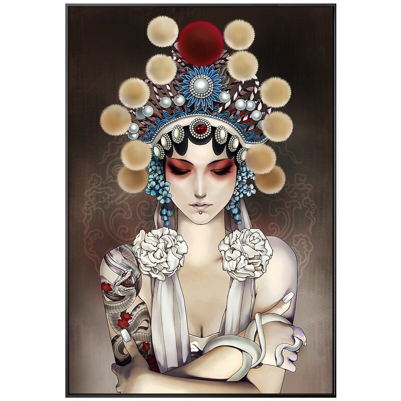 Chinese Traditional Peking Opera Female Canvas Art