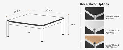 USM Haller Large 39" Modern Square Coffee Table