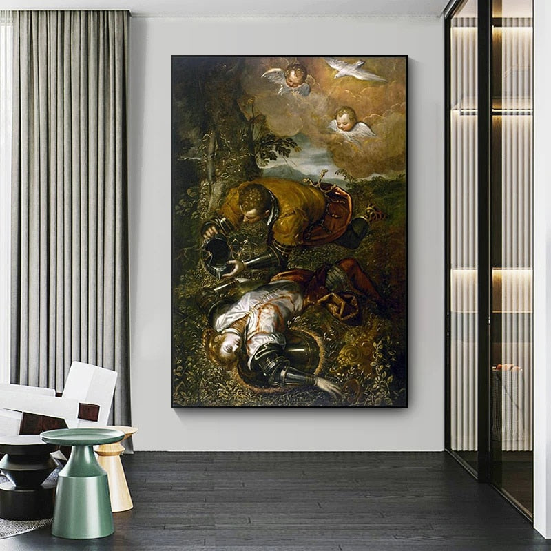 Tancred Baptizing Clorinda Canvas Art