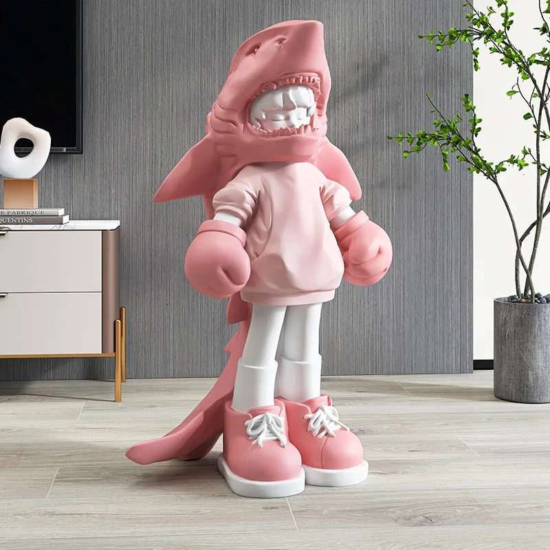 Shark Boy Floor Ornament Statue