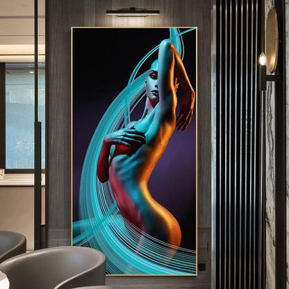 Sexy Woman Body Canvas Art