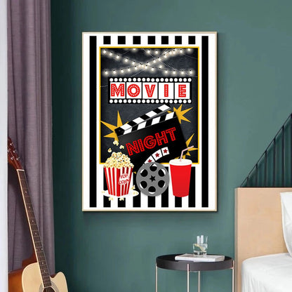 Movie Night Theater Canvas Art