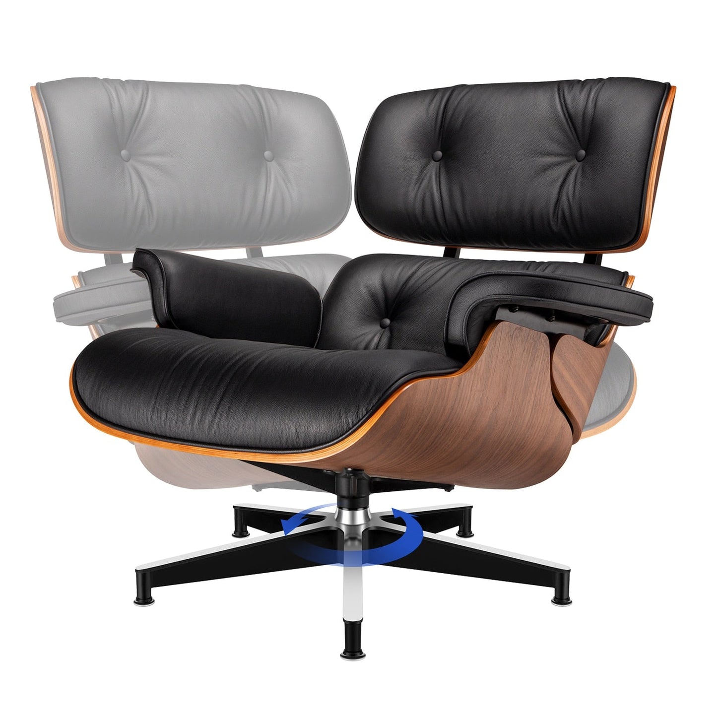 Eames Lounge Chair and Ottoman (Tall Version)