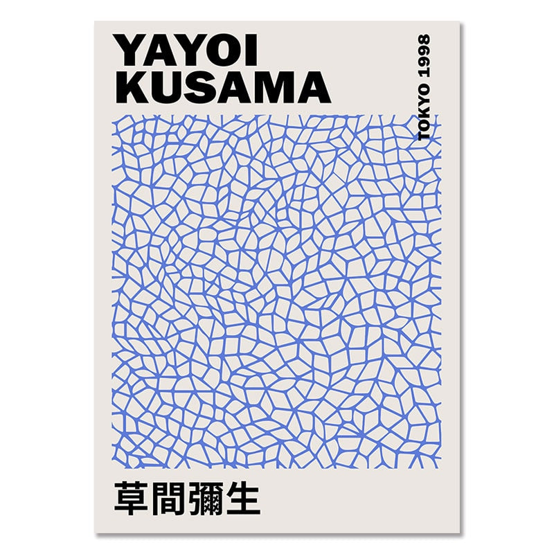 Abstract Kusama Yayoi Canvas Art