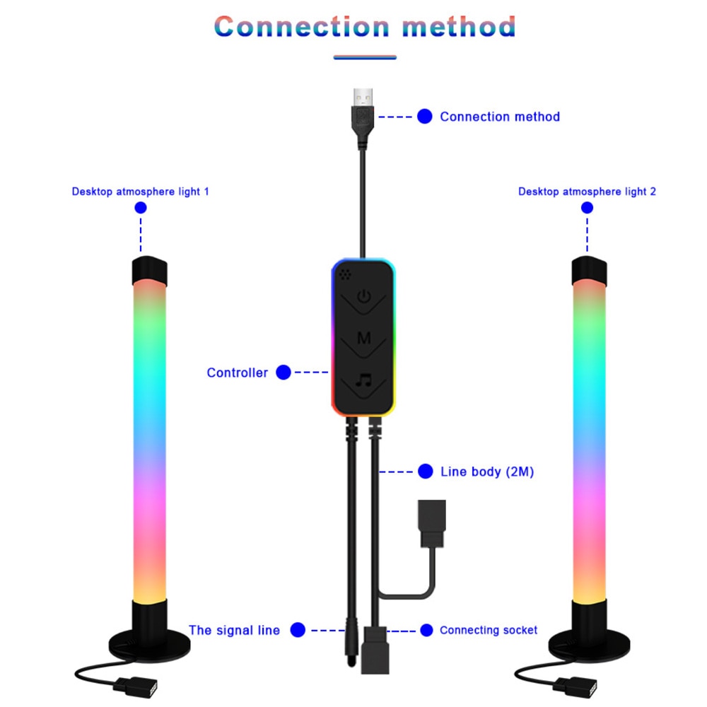 Smart Desktop LED Light Bar RGB