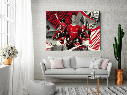 Football Legend CR7 Cristiano Ronaldo Canvas Art