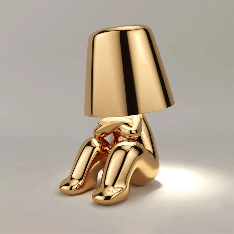 Little Man Thinker Lamp