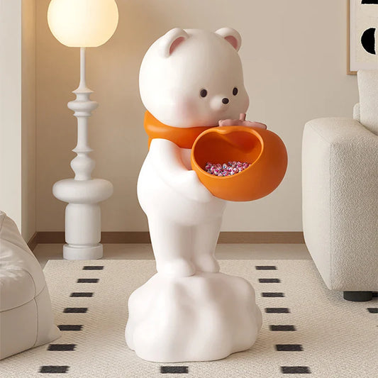 Cute Bear Snacks Storage Floor Ornament