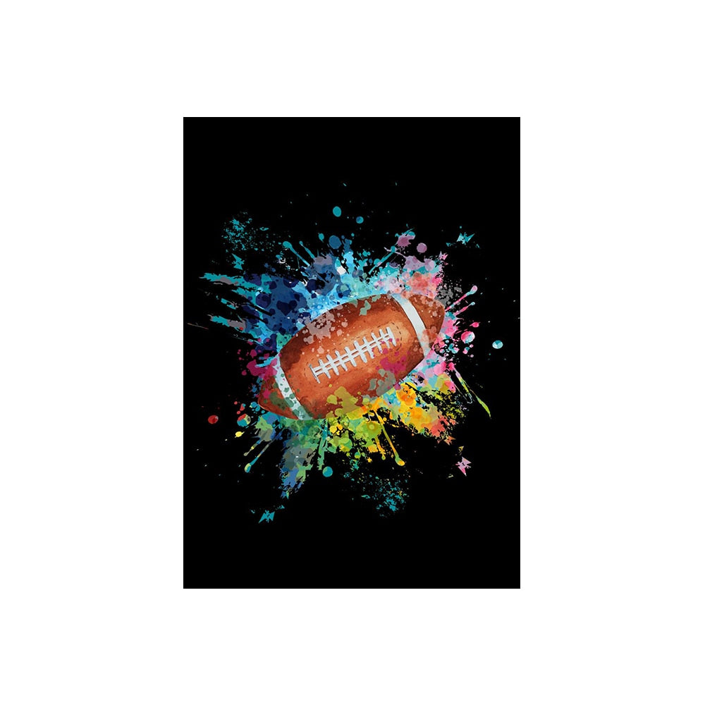 Graffiti Sport Ball Canvas Art