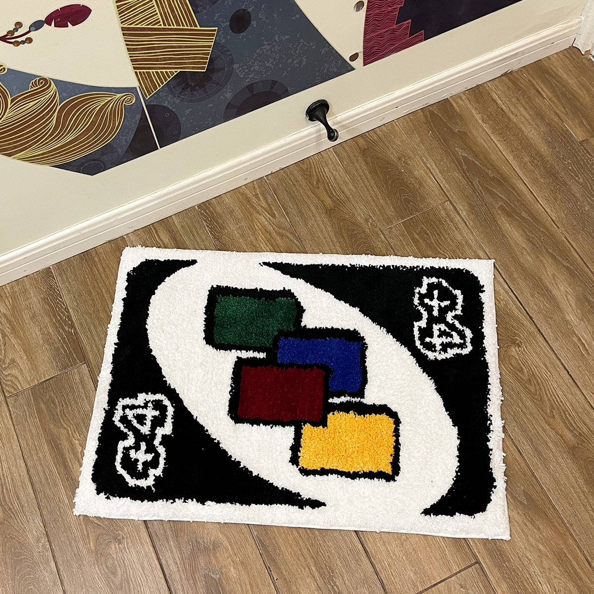 UNO Wild Draw 4 Card Rug