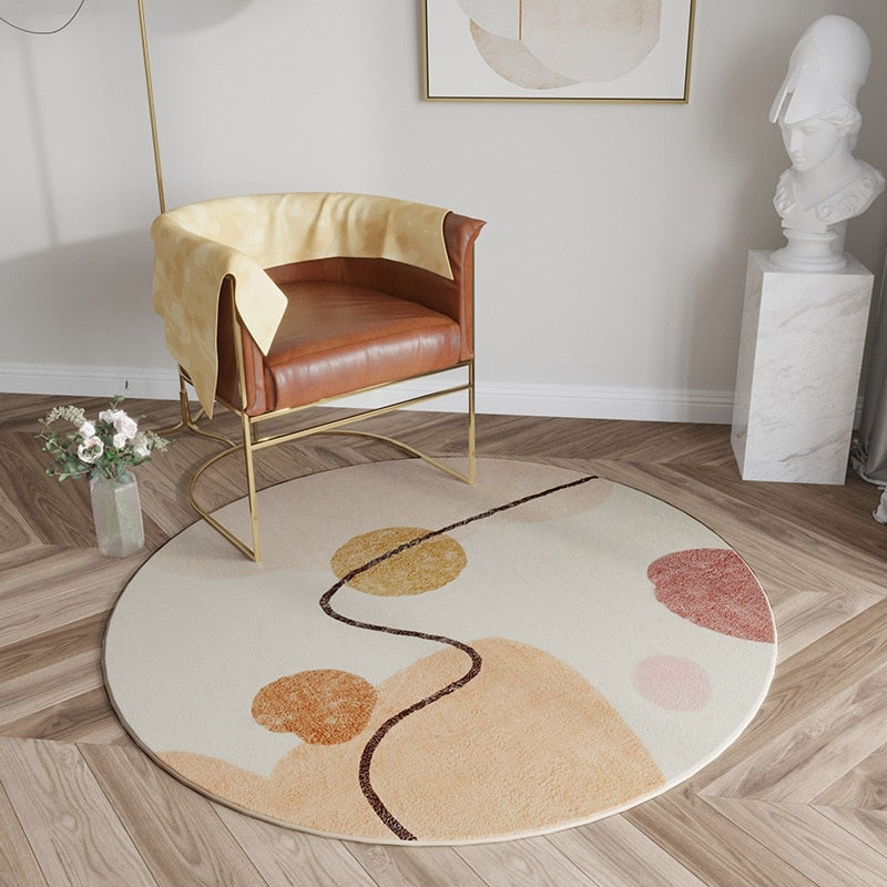 Abstract Round Rug