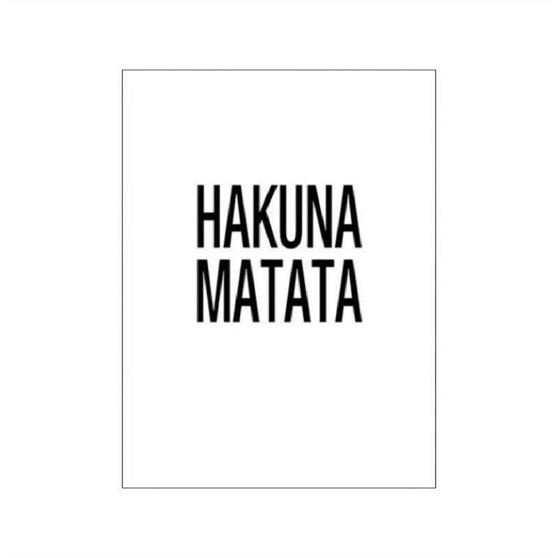 Cute Animal Hakuna Matata Canvas Art