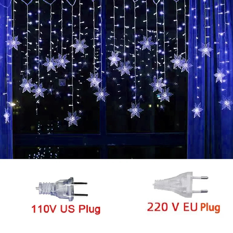 Christmas Snowflakes LED String Lights