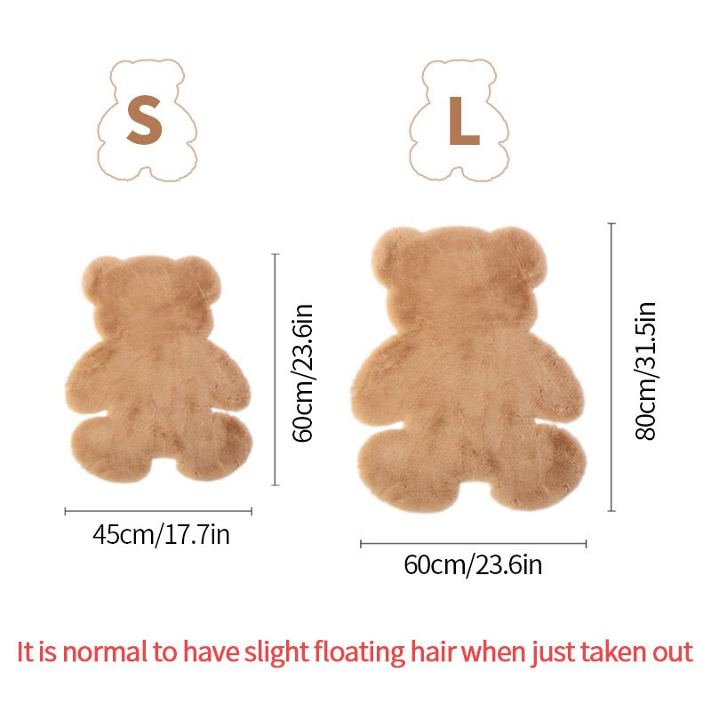 Teddy Bear Shaped Rug