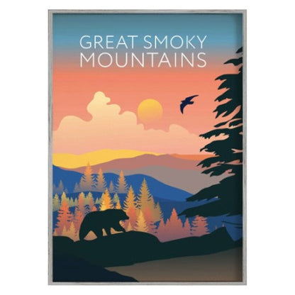 USA National Park Illustration Canvas Art