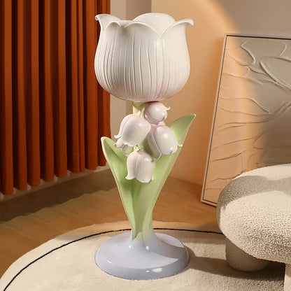 Flower Storage Floor Ornament Statue