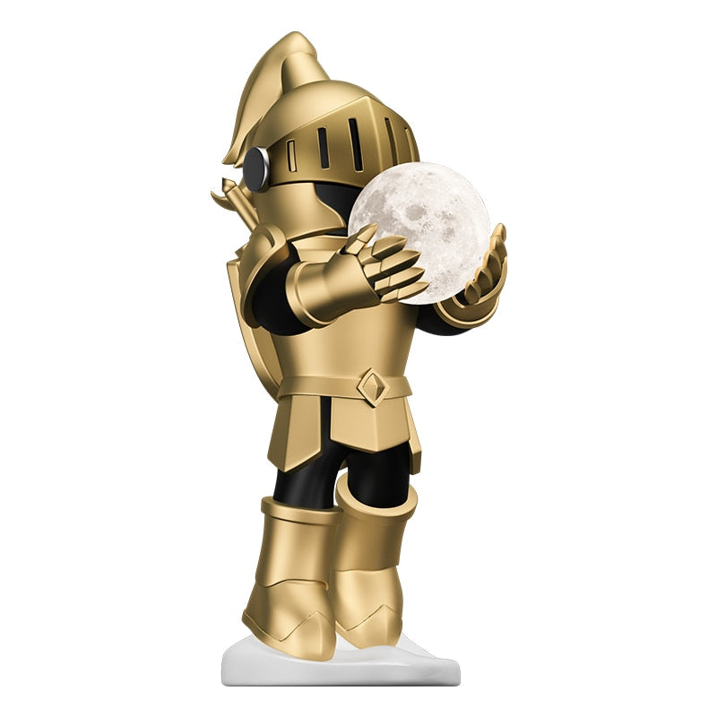 Knight with Moon Lamp Floor Statue