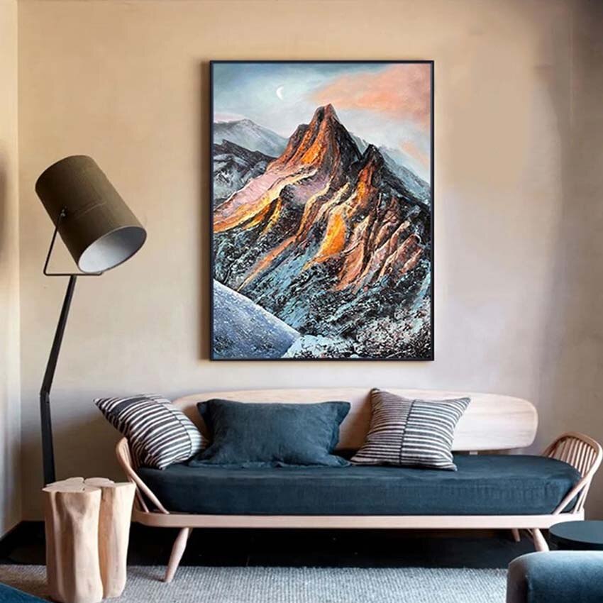 Majestic Mountain Scenery Canvas Art