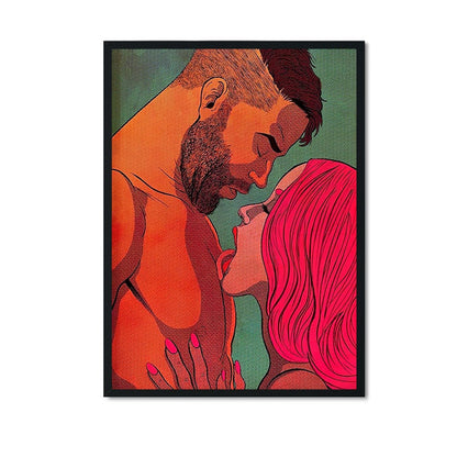 Romantic Couple in Love Canvas Art