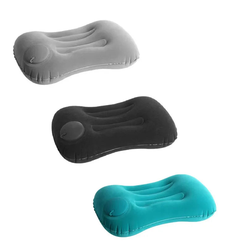 Press Type Air Inflatable Travel Pillow