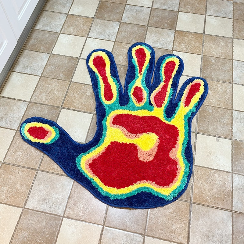 Thermal Hand Print Rug