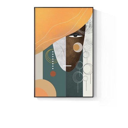 Picasso Color Line Woman Canvas Art