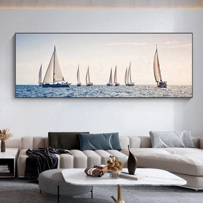 Sailing Boat Seascape Canvas Art