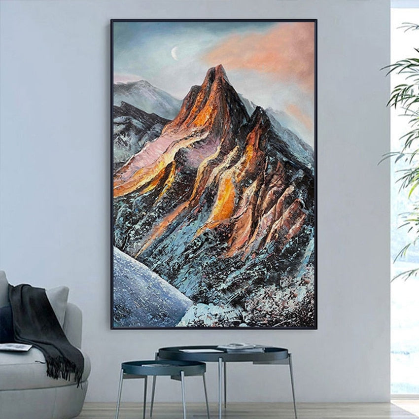 Majestic Mountain Scenery Canvas Art