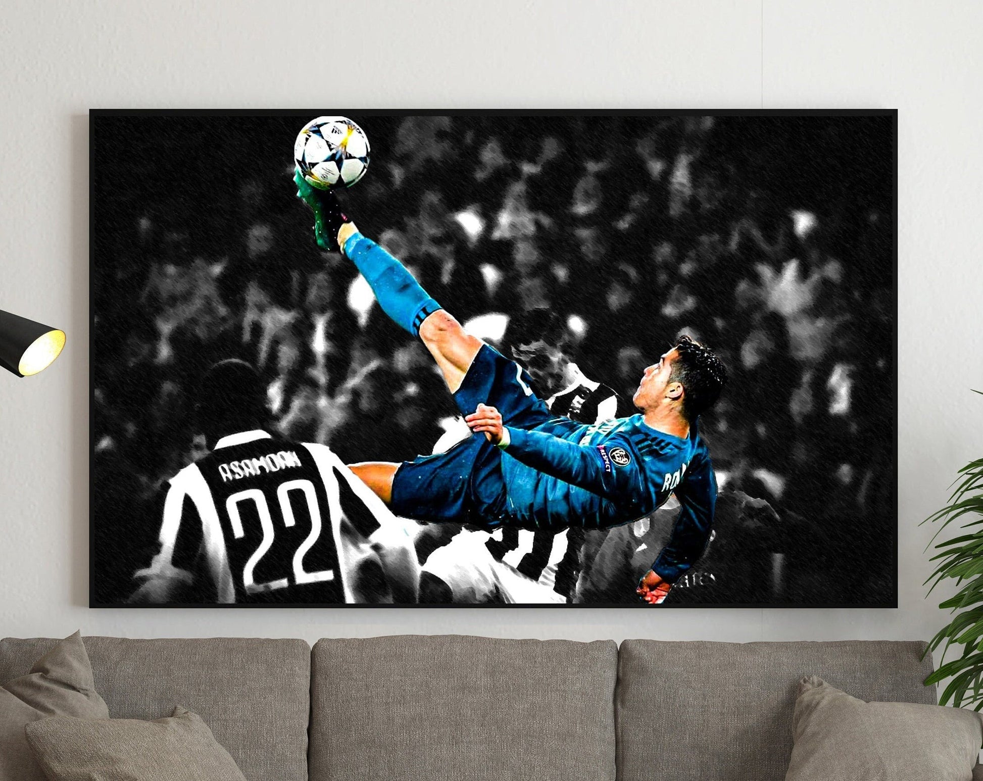 Football Legend CR7 Cristiano Ronaldo Canvas Art