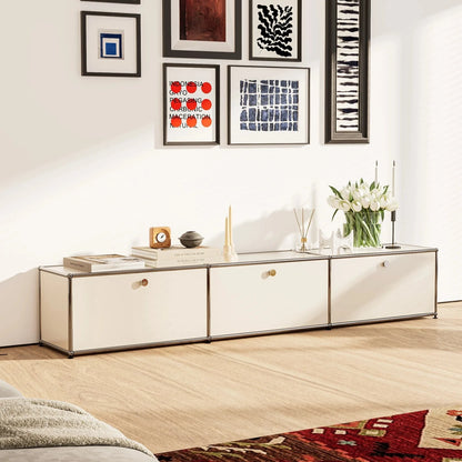 USM Haller White Modular Storage Cabinet Replica