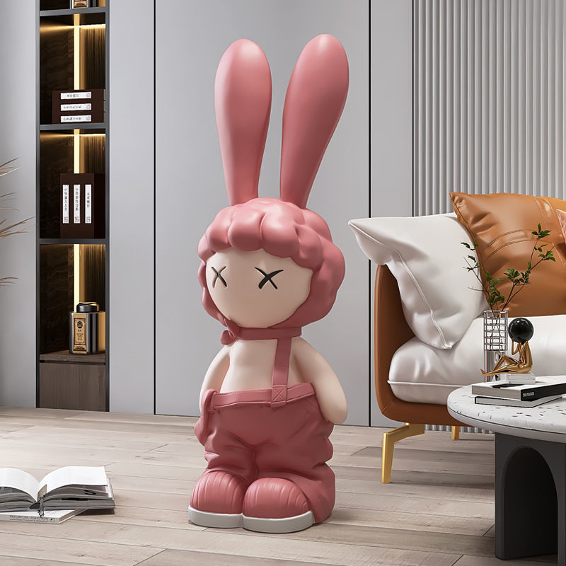 Bunny Rabbit Large Floor Statue