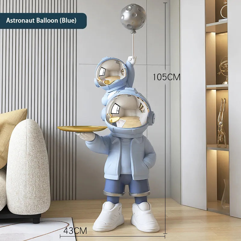 Cute Astronauts Tray Moon Lamp Landing Ornament