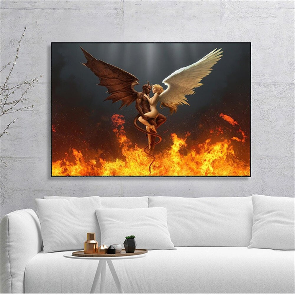 Angel and Demon Canvas Art