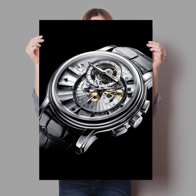 Retro Luxurious Mechanical Watch Canvas Art