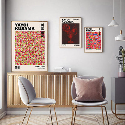 Yayoi Kusama Exhibition Canvas Art