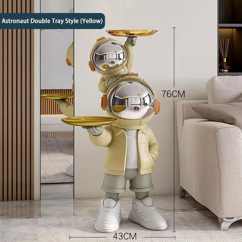 Cute Astronauts Tray Moon Lamp Landing Ornament