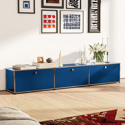 USM Haller Blue Modular Storage Cabinet Replica