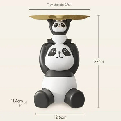 Cute Panda Ornament with Tray