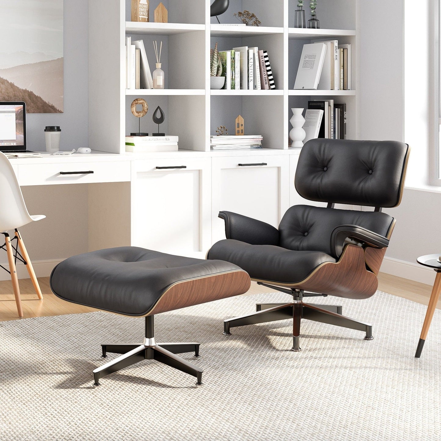 Eames Lounge Chair and Ottoman (Tall Version)