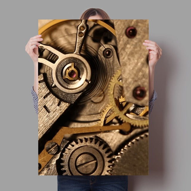 Retro Luxurious Mechanical Watch Canvas Art