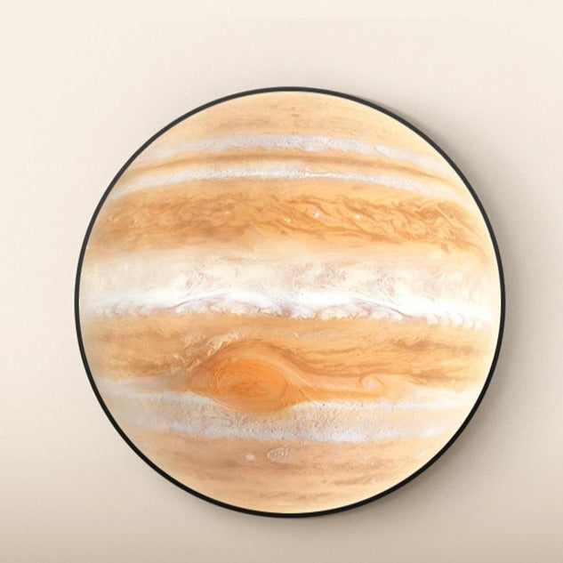 Planet Round Canvas Art