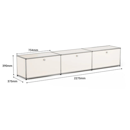 USM Haller White Modular Storage Cabinet Replica